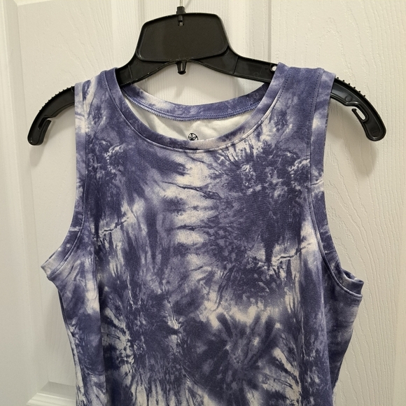 ❤️ NWOT Gaiam Tie Dye Dress Tank Style Women's Size Medium Soft Casual Purple - Picture 8 of 14